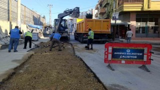 Akdenizde yol çalışmaları hız kesmiyor