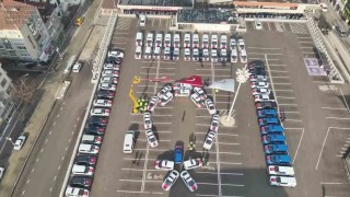 Amasyada emniyet ve jandarma teşkilatına 71 yeni araç