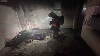 Antakyada metruk bina yangını