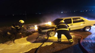 Antakyada otomobil yangını