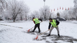 Ardahanda belediyeden karla mücadele
