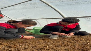 Arıcakta minik eller toprakla buluştu