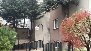 Arnavutköyde Kiptaş konutlarında yangın paniği blok boşaltıldı