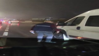 Arnavutköyde trafikte bıçaklı gerginlik