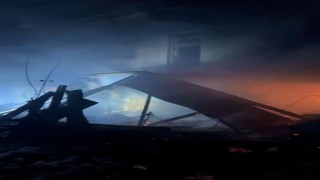 Artvin Şavşattaki yangın bölgesine ulaşım kar nedeniyle güçlükle sağlandı