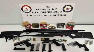 Atakumda ruhsatsız silah ve mühimmat ele geçirildi