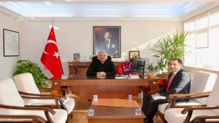 Aydın Aile ve Sosyal Hizmetler İl Müdürü Türkoğlu, Kaymakam Akça ile bir araya geldi