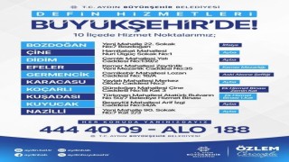 Aydın Büyükşehir, 10 ilçede defin hizmetlerini yürütecek