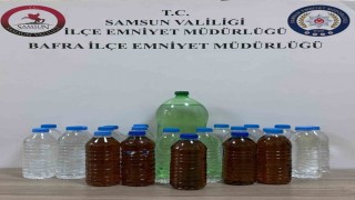 Bafrada sahte alkol operasyonu