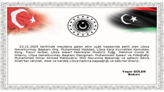 Bakan Güler, uçak kazasında vefat eden Libya Genelkurmay Başkanı Org. Muhammed Haddad ve heyetine başsağlığı mesajı yayımladı