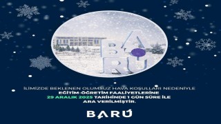 Bartın Üniversitesinde eğitime tatili
