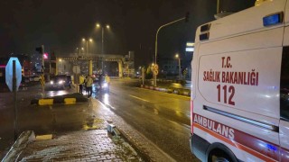 Bartında bir dakikada 3 ayrı kaza