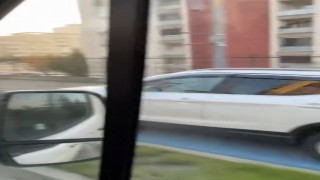 Başakşehirde bisiklet yoluna giren sürücüler tepki çekti