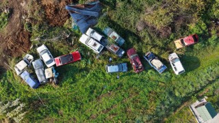 Başiskelede hurda araçlar toplanıyor
