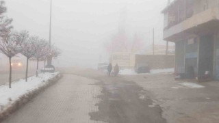 Başkalede sis etkili oldu