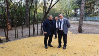 Başkan Balaban Emekli Kafede çalışmaları yerinde inceledi