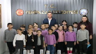 Başkan Ercan minik öğrencileri belediyede ağırladı