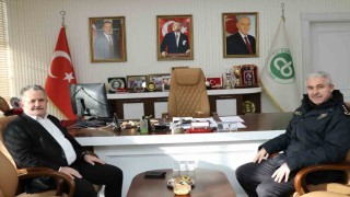 Başkan Koloğlu, Emniyet Müdürü Ergüderi ağırladı