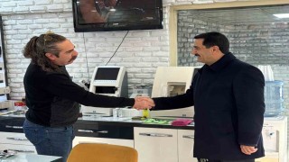 Başkan Taşkından esnaf ziyareti