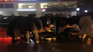 Batmanda otomobil motosiklete çarptı: 1 yaralı