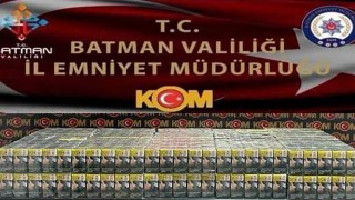 Batmanda uygulama noktasında kaçak sigara ele geçirildi