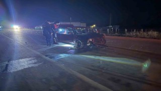 Bayramiçte otomobille motorsiklet çarpıştı: 3 kişi yaralandı