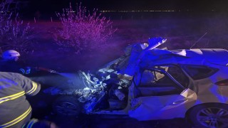 Beton mikserine çarpan sürücü hayatını kaybetti