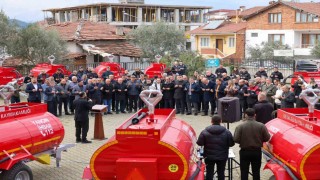 Bilecikte 20 yeni yangın söndürme tankeri köylere teslim edildi