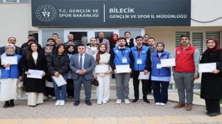 Bilecikte gönüllü gençlere teşekkür belgeleri takdim edildi