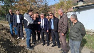 Bilecikte Muratdere Köyü içmesuyu hattı incelendi