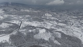 Bolu Dağında ulaşım açık, manzara kartpostallık