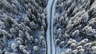 Bolunun yüksekleri beyaza büründü