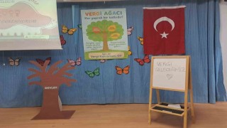 Buldanlı öğrencilere vergi bilinci eğitimi verildi