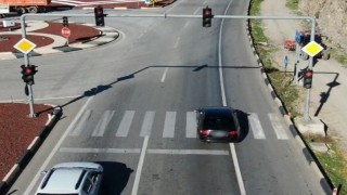Burdurda polisten trafik denetimi