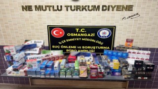 Bursada 2 bin adet gümrük kaçağı sigara ele geçirildi