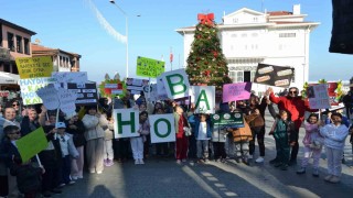 Bursanın Mudanya ilçesinde H.O.B.A. projesi kapsamında anlamlı yürüyüş