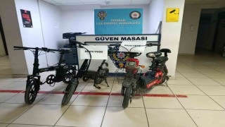 Çalınan bisikletler polis tarafından bulundu