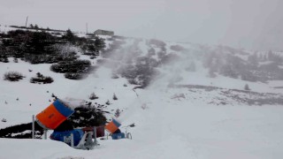 Çambaşı Kayak Merkezinde yapay karlama sistemi ile sezon uzatılıyor