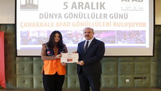 Çanakkalede AFAD gönüllülerine kimlik kartları teslim edildi