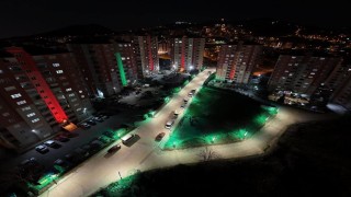Canik Belediyesi sokaklarda aydınlatma çalışmalarına devam ediyor