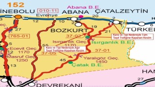 Çatalzeytine ulaşımın sağlandığı yol trafiğe kapatıldı