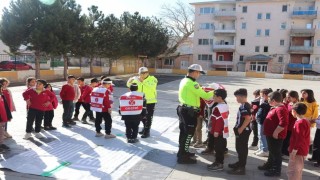 Çayırlıda öğrencilere trafik güvenliği eğitimi