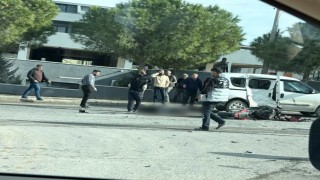 Çeşmede motosiklet kazası: 1 ölü, 1 yaralı