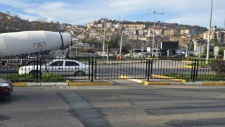 Çevre yolunda önlem alındı, yayalar üst geçide yönlendiriliyor