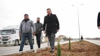 Çivrilde peyzaj çalışmaları devam ediyor