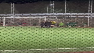 Çocukların maçında kadın hakeme şiddet