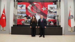 Cumhuriyet Savcısı Nuray Dağdeviren, İl Emniyet Müdürü Yılmazı ziyaret etti
