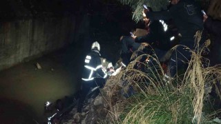 Defnede su kanalına düşen şahıs yaralandı