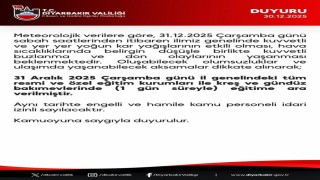 Diyarbakırda okullar çarşamba günü tatil edildi