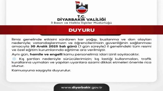 Diyarbakırda okullar yarın da tatil edildi